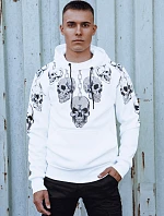 Pánska mikina s kapucňou biela FashionStreet BX5840