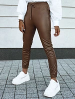 Dámske voskované nohavice BRIAL camel FashionStreet UY2151