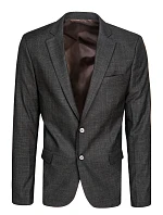 Pánske jednoradové sako čierne FashionStreet MX0621