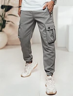 FashionStreet šedé pánske nohavice UX4463