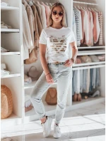 Dámske tričko so srdcom MARISS biele Dstreet RY2739