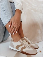 Dámske béžové topánky Dstreet ZY0781