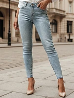 Dámske džínsové úzke nohavice s GLAMSKIN modré FashionStreet UY2441