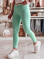 Dámske úzke nohavice s opaskom VIVASKIN mint FashionStreet UY2445