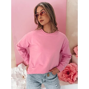 Dámská jednobarevná mikina růžová Dstreet model 21985696 - FashionStreet Dámská jednobarevná mikina růžová Dstreet model 21985696 - FashionStreet