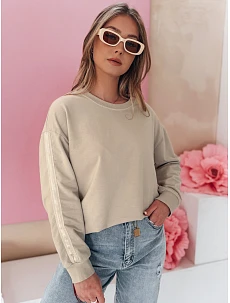 Dámska blúzka jednej veľkosti butter LUMIVIA cappuccion FashionStreet BY1374
