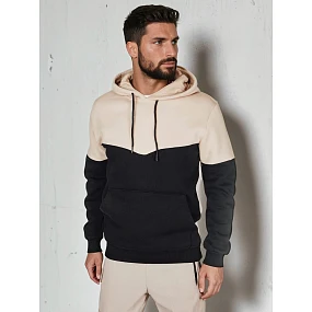 Pánská základní mikina s kapucí béžová Dstreet model 21985921 - FashionStreet