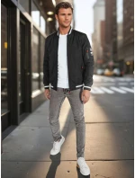 Pánská přechodná bunda bomber černá Dstreet TX5013 Pánská přechodná bunda bomber černá Dstreet TX5013