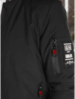 Pánská přechodná bunda bomber černá Dstreet TX5013 Pánská přechodná bunda bomber černá Dstreet TX5013