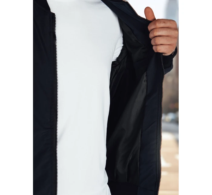 Pánská přechodná bunda bomber modrá Dstreet TX5019 Pánská přechodná bunda bomber modrá Dstreet TX5019