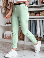 Dámske nohavice chinos s opaskom LINESKA mint FashionStreet UY2574