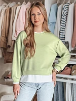 Dámska oversize mikina LUZZIO mint FashionStreet BY1381
