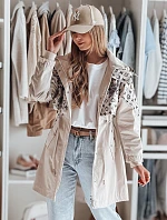 Dámska prechodná bunda FERIPARKA béžová FashionStreet TY4874