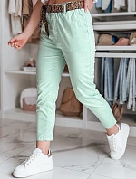 Dámske nohavice s opaskom MADELINA mint FashionStreet UY2624