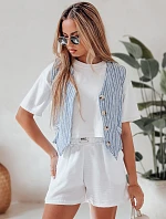 Dámske šortky OWN STYLE white FashionStreet SY0456