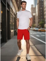 Pánské šortky červené model 21987789 - Dstreet