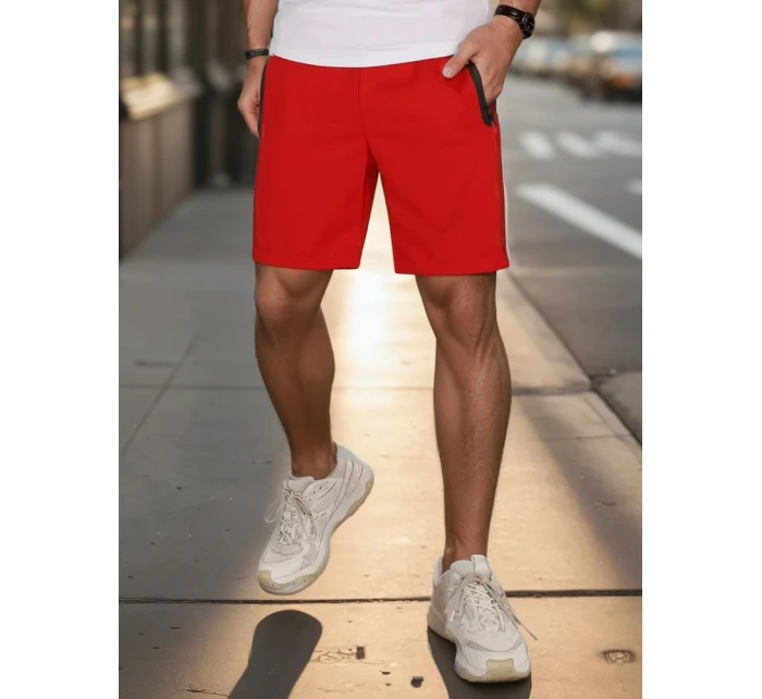 Pánské šortky červené model 21987789 - Dstreet Pánské šortky červené model 21987789 - Dstreet