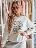 Dámska nadrozmerná mikina s medvedíkmi MISOBEARS sivá FashionStreet BY1436