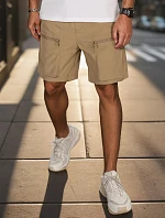 Pánske textilné bojové šortky khaki FashionStreet SX2507