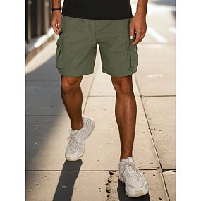 Pánske textilné bojové šortky zelené FashionStreet SX2510 Pánske textilné bojové šortky zelené FashionStreet SX2510