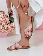 Dámske slamené žabky SOLINIA pink FashionStreet ZY0924