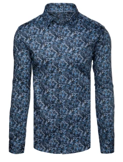 Pánska ležérna modrá košeľa Dstreet DX2672