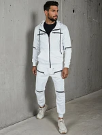 FashionStreet pánska biela tepláková súprava AX0813