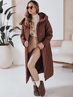 Dámsky prešívaný kabát LIKEMIRA, hnedý, FashionStreet TY4927