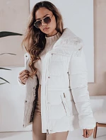 Dámska prešívaná bunda WINTERGIRL white FashionStreet TY4934