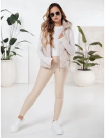 Dámské legíny béžové model 21991610 - Dstreet