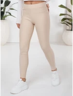 Dámské legíny béžové model 21991610 - Dstreet