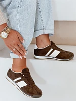 FashionStreet hnedé dámske tenisky ZY1049
