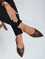 FashionStreet hnedé dámske baleríny ZY1061