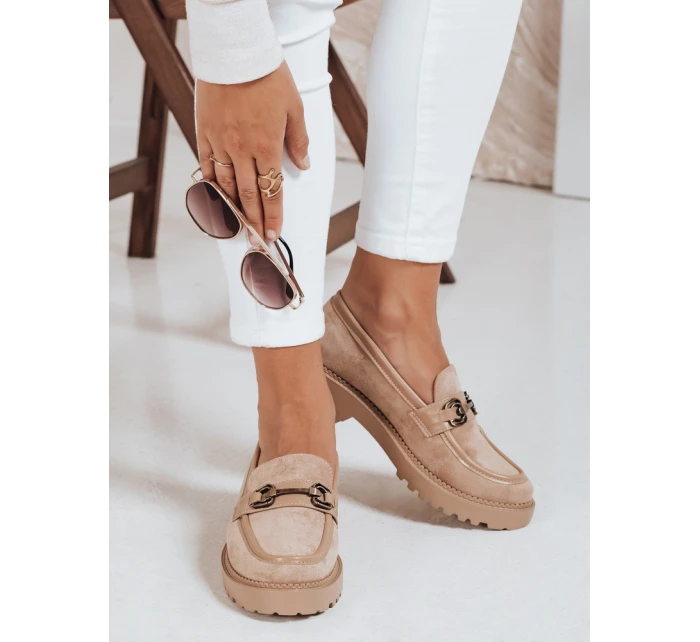 Dámske béžové čižmy Dstreet ZY1064 Dámske béžové čižmy Dstreet ZY1064