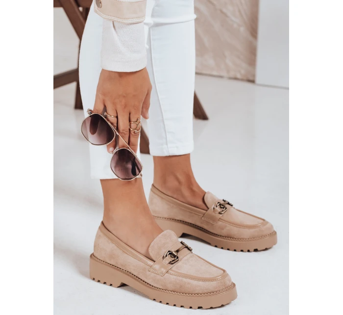 Dámske béžové čižmy Dstreet ZY1064 Dámske béžové čižmy Dstreet ZY1064