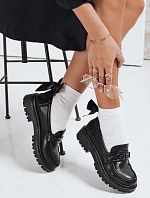 Dámske čierne mokasíny FashionStreet ZY1127