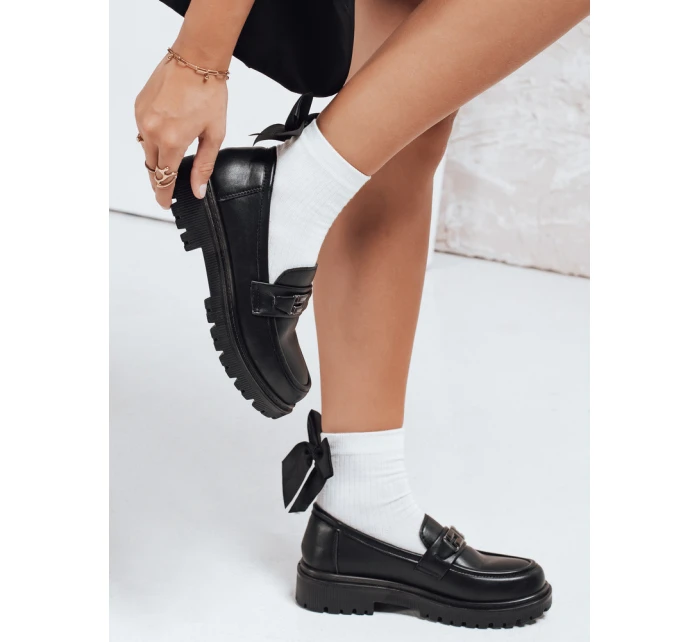 Dámske čierne mokasíny Dstreet ZY1127 Dámske čierne mokasíny Dstreet ZY1127