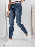 Dámske skinny džínsy modré FashionStreet UY2816
