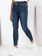 Dámske skinny džínsy modré FashionStreet UY2824
