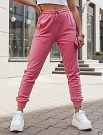 Dámske velúrové ružové tepláky FashionStreet UY2839
