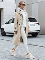 FashionStreet dámsky béžový dvojradový kabát TY5353