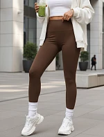 Dámske športové legíny hnedé FashionStreet UY2848