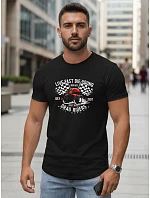 Pánské tričko s potiskem pro automobilový průmysl černé FashionStreet NX5087R Pánské tričko s potiskem pro automobilový průmysl černé FashionStreet NX5087R