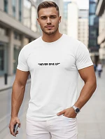 Pánske bavlnené tričko s potlačou FashionStreet NX5107R