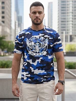 Pánske tričko s potlačou moro blue FashionStreet NX2004R