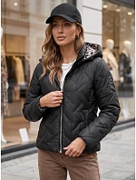 Dámská přechodná bunda s kapucí, černá, FashionStreet TY5773