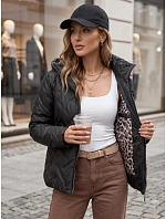Dámská přechodná bunda s kapucí, černá, FashionStreet TY5773