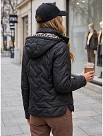 Dámská přechodná bunda s kapucí, černá, FashionStreet TY5773
