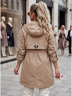Dámská přechodová bunda typu parka, béžová, FashionStreet TY5808