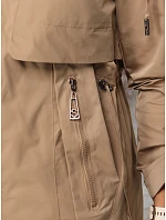 Dámská přechodová bunda typu parka, béžová, FashionStreet TY5808